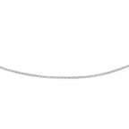 Collier anker rond 1,2 mm 14k witgoud