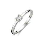 Ring zirkonia 14k witgoud