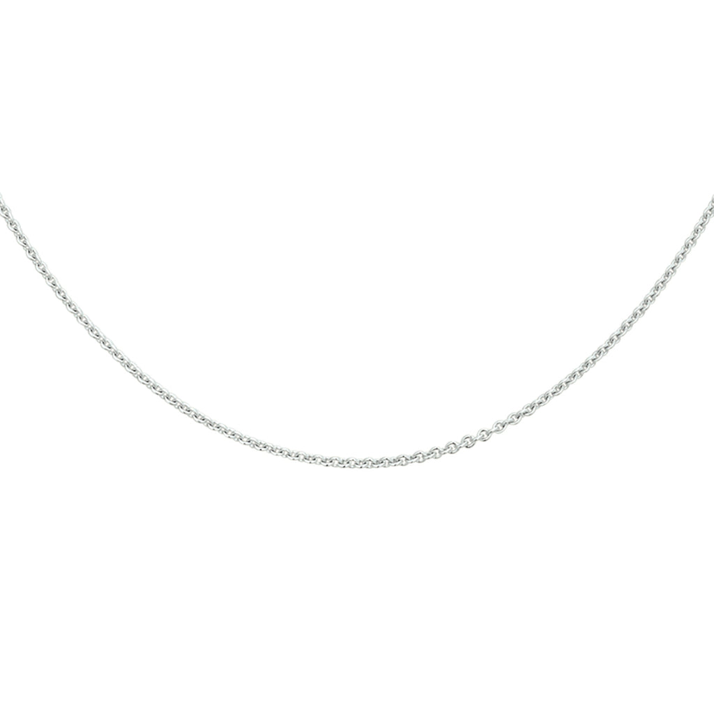 Collier anker plat 1,2 mm 14k witgoud