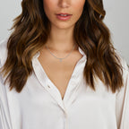 Hanger hart zirkonia 14k witgoud