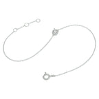 Armband zirkonia 16,5 - 17,5 - 18,5 cm 14k witgoud