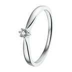 Ring diamant 0.05ct h si 14k witgoud