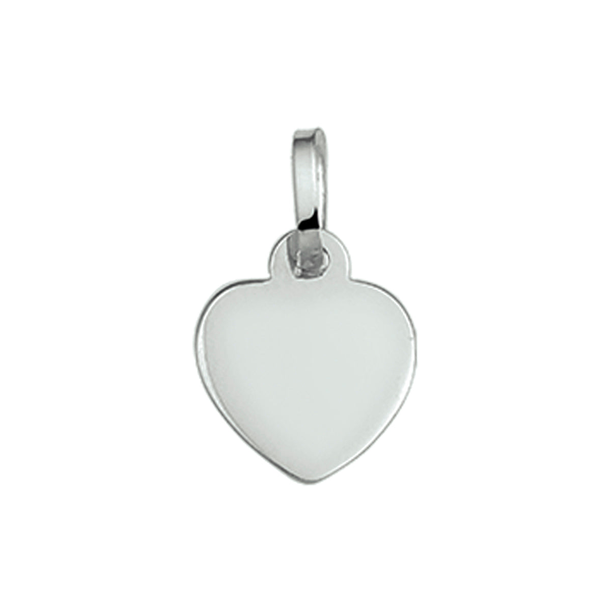 Graveerhartje hart 14k witgoud