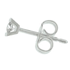 Oorknoppen diamant 0.06ct (2x0.03ct) h si 14k witgoud