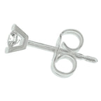 Oorknoppen diamant 0.10ct (2x0.05ct) h si 14k witgoud