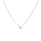 Collier zirkonia 42 - 44 - 46 cm 14k witgoud