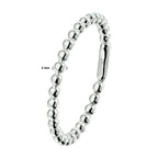 Aanschuifring bolletjes 14k witgoud