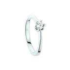 Ring zirkonia 14k witgoud