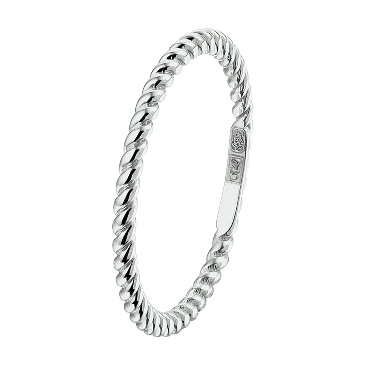 Aanschuifring 14k witgoud