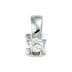 Hanger diamant 0.10ct h si 14k witgoud
