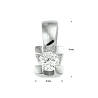 Hanger diamant 0.10ct h si 14k witgoud