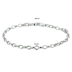 Armband anker 3,5 mm 18,5 cm 14k witgoud