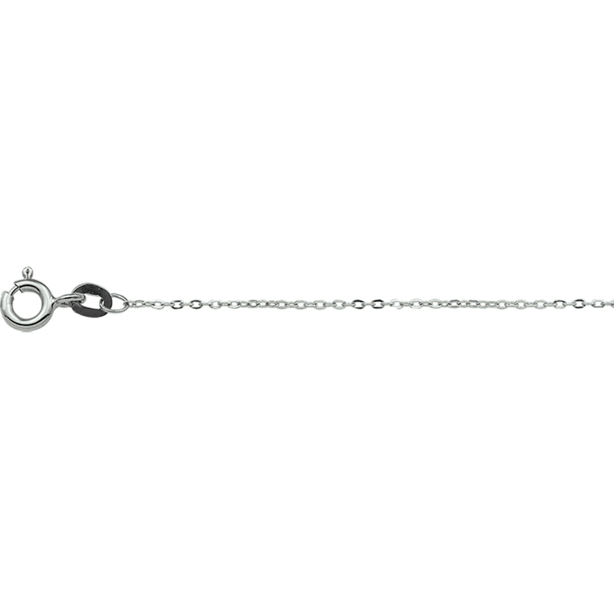 Collier anker plat 1,0 mm 41 - 43 - 45 cm 14k witgoud