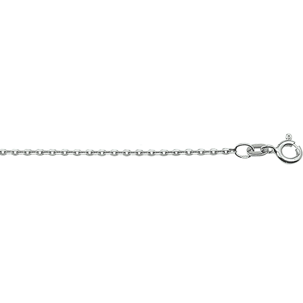 Collier anker plat 1,2 mm 41 - 43 - 45 cm 14k witgoud