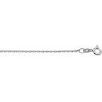 Collier anker plat 1,2 mm 41 - 43 - 45 cm 14k witgoud