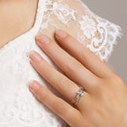 Ring diamant 0.02ct h p1 14k witgoud