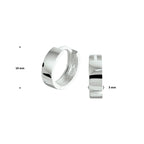 Oorringen met scharnier 14k witgoud