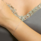 Armband diamant 0.02ct h si 16,5 - 18 cm 14k witgoud