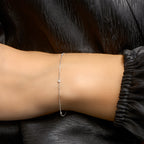 Armband diamant 0.04ct h si 16,5 - 18 cm 14k witgoud