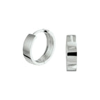 Klapoorringen 14k witgoud