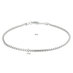 Armband venetiaans bol 18 cm 14k witgoud