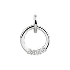 Hanger diamant 0.09ct h si 14k witgoud
