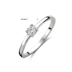 Ring zirkonia 14k witgoud