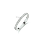 Aanschuifring zirkonia 14k witgoud