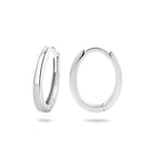 Klapoorringen 14k witgoud