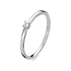 Ring diamant 0.05ct h si 14k witgoud