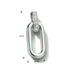 Hanger diamant 0.035ct h si 14k witgoud