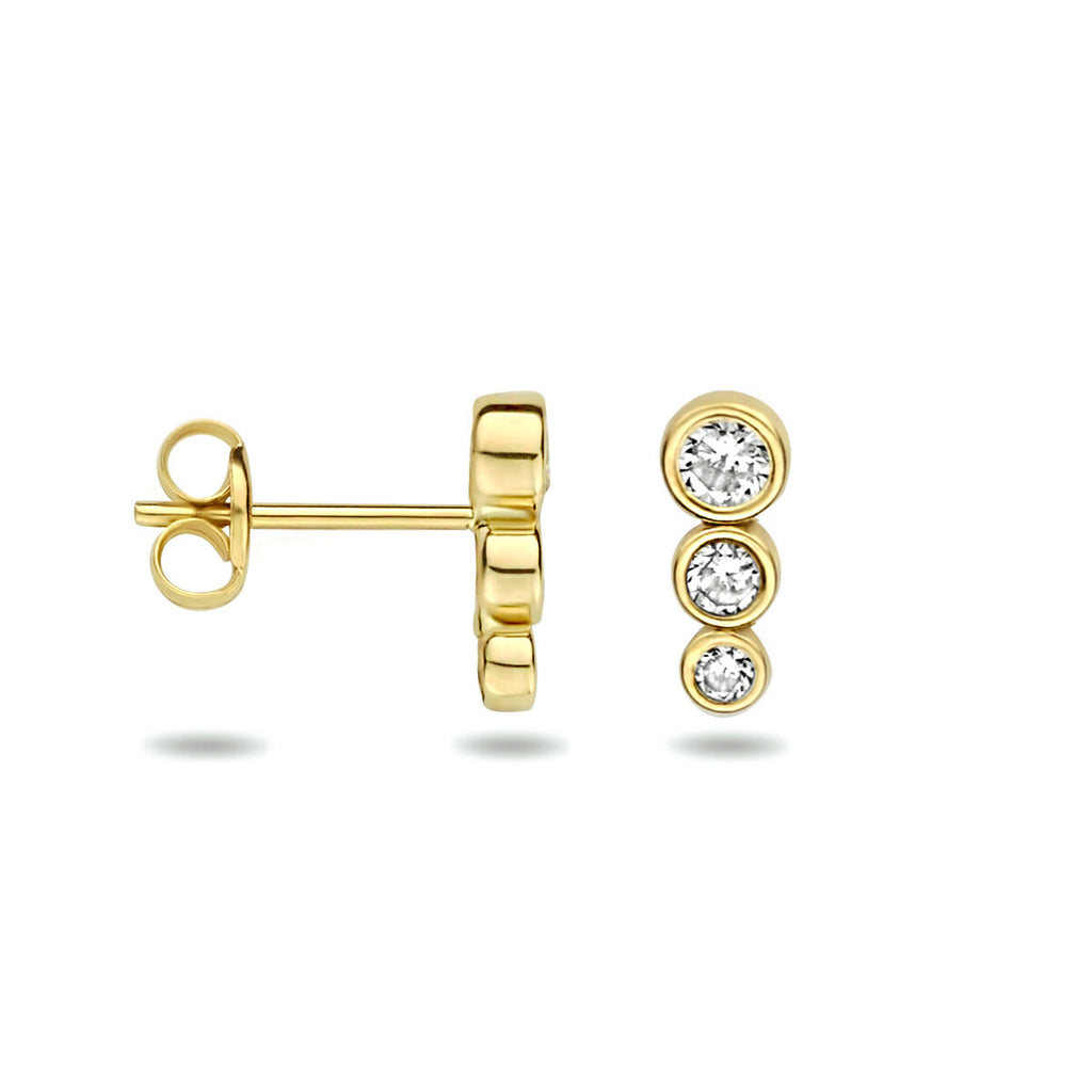 Ohrstecker Zirkonia 14K Gelbgold