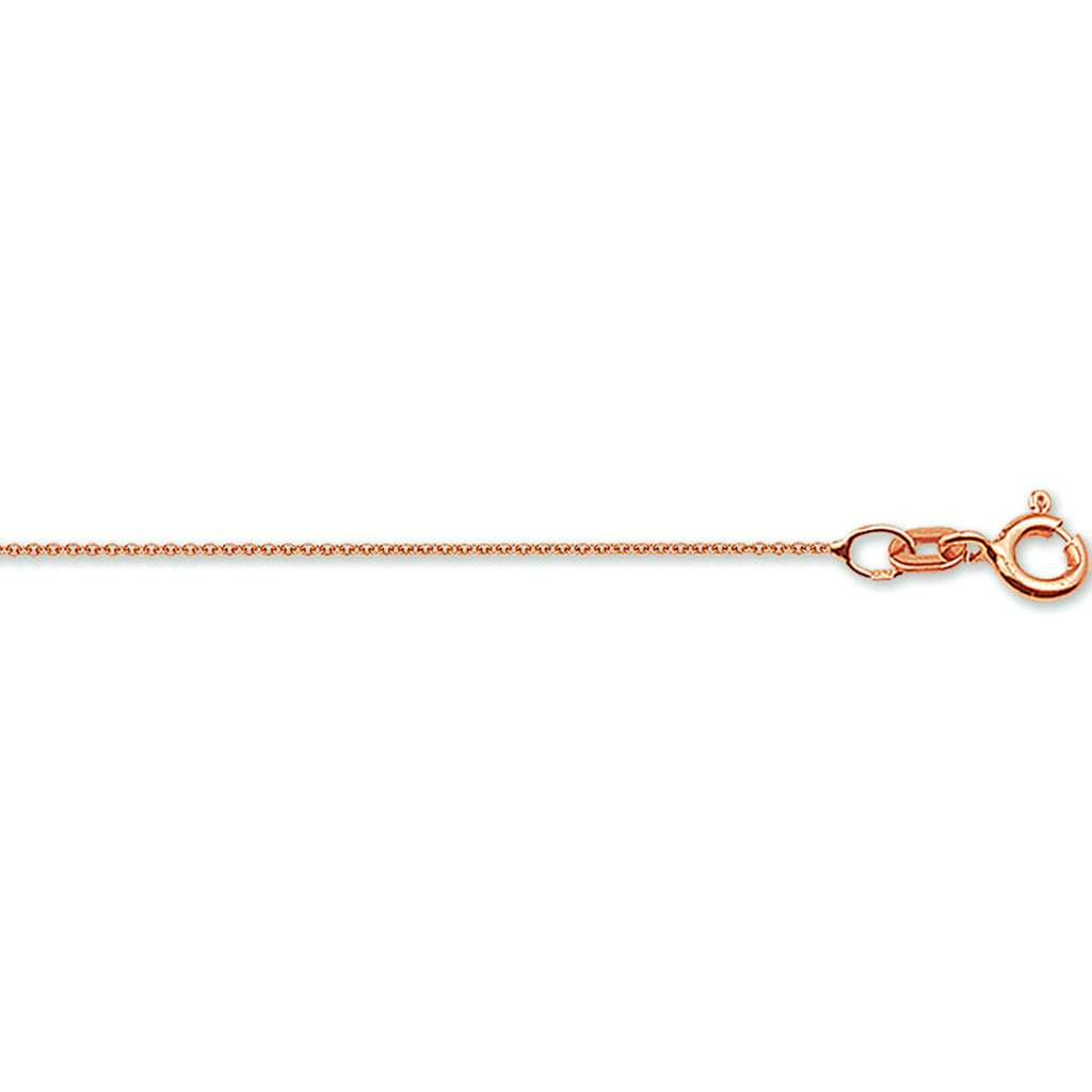 Collier anker rond 0,8 mm 14k roségoud