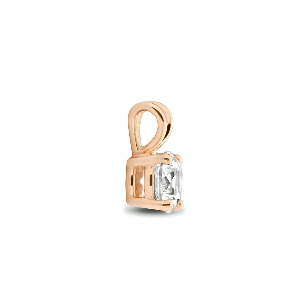 Hanger zirkonia 14k roségoud