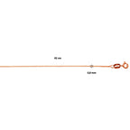 Collier venetiaans 0,8 mm 14k roségoud