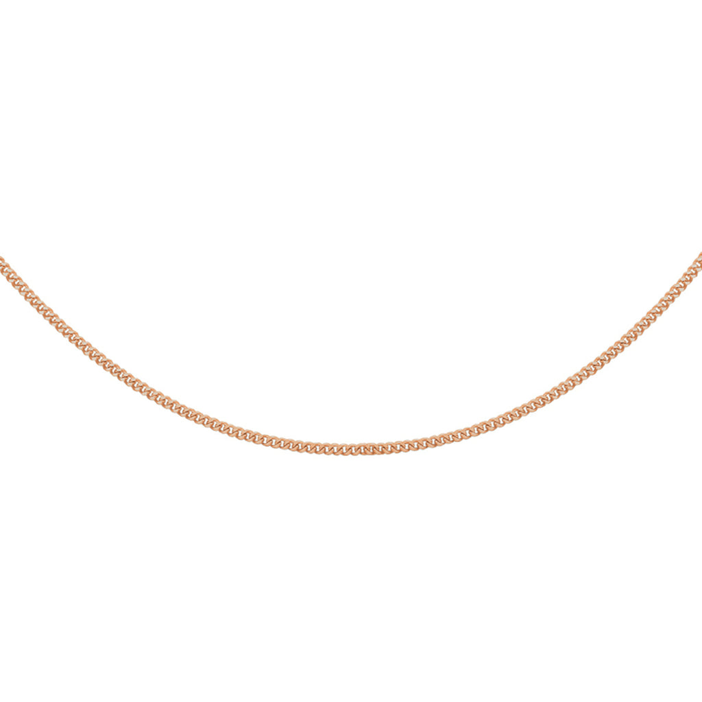 Collier gourmette 4-zijdes geslepen 1,2 mm 14k roségoud