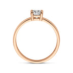 Ring zirkonia 14k roségoud