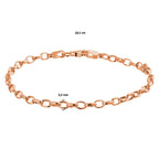 Armband anker 3,5 mm 19 cm 14k roségoud