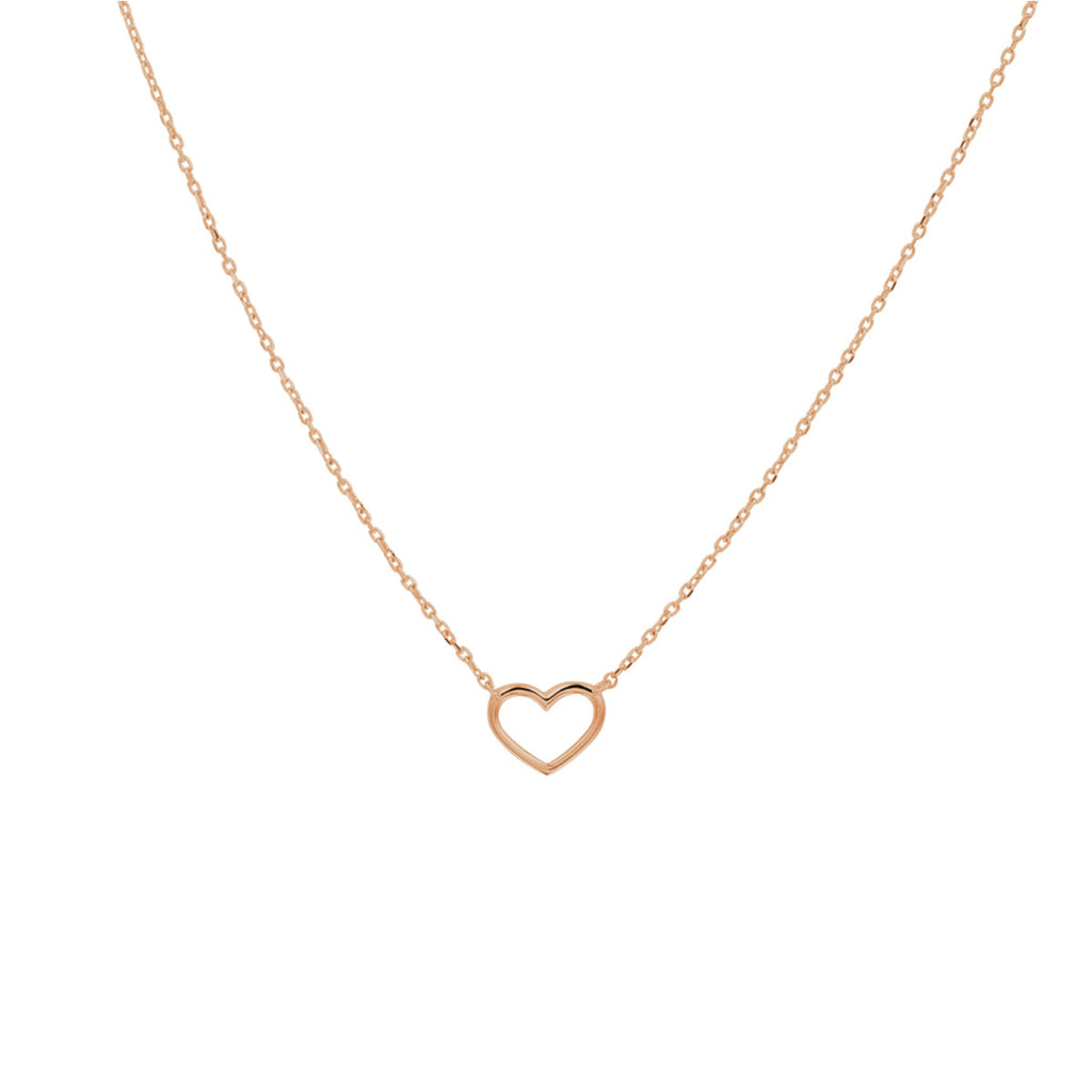 Collier hart 40 - 42 - 44 cm 14k roségoud
