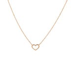 Collier hart 40 - 42 - 44 cm 14k roségoud