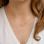 Collier hart 40 - 42 - 44 cm 14k roségoud