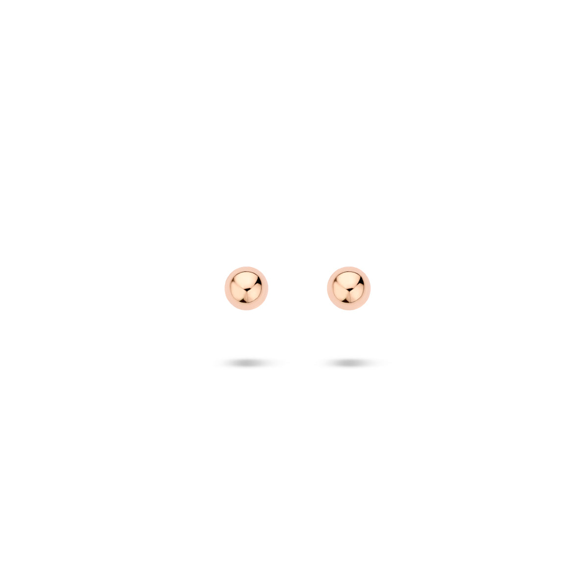 Oorknoppen bol 14k roségoud