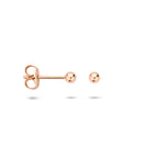 Oorknoppen bol 14k roségoud