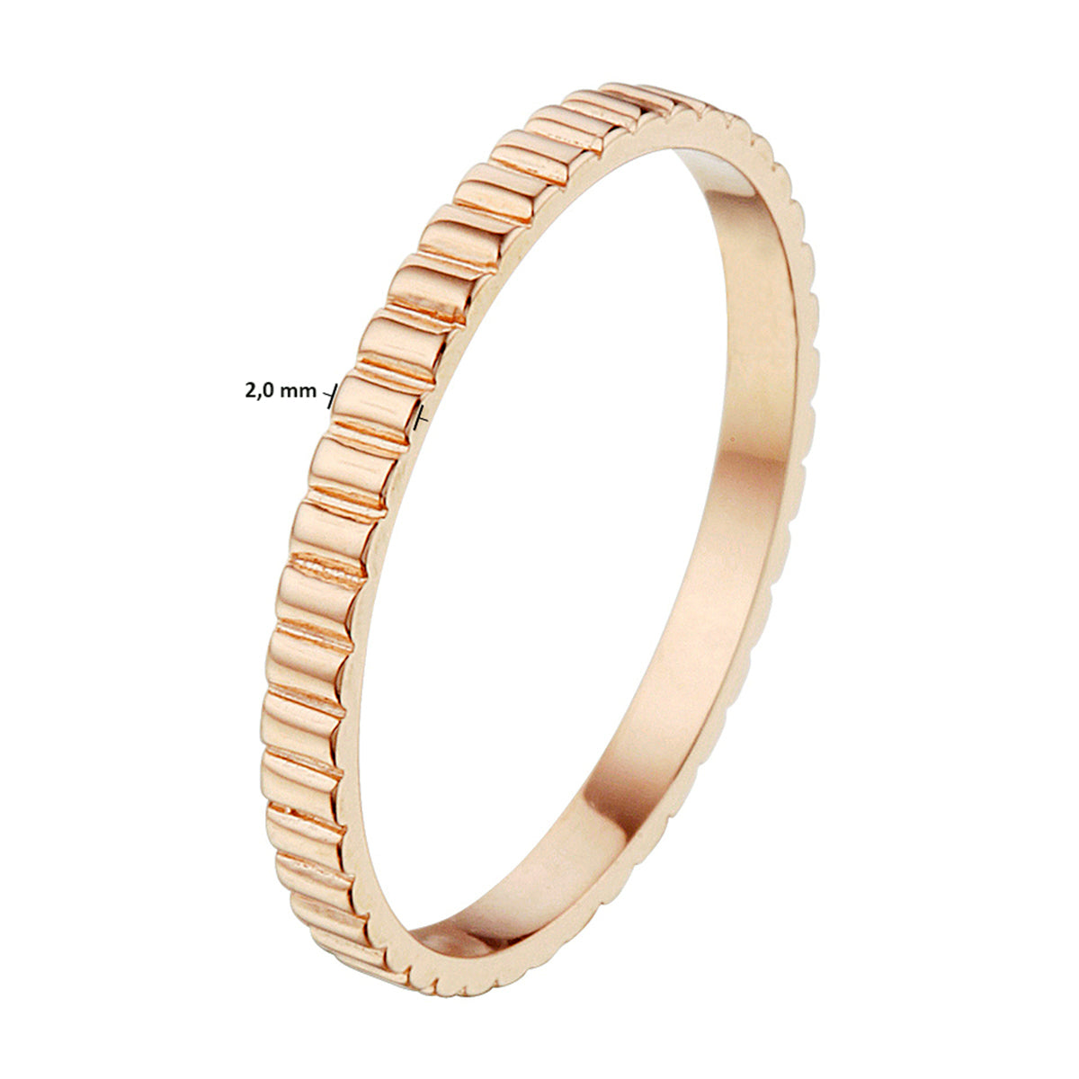 Aanschuifring 14k roségoud