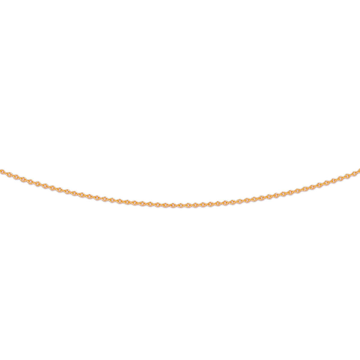 Collier anker plat 0,8 mm 41 - 43 - 45 cm 14k roségoud