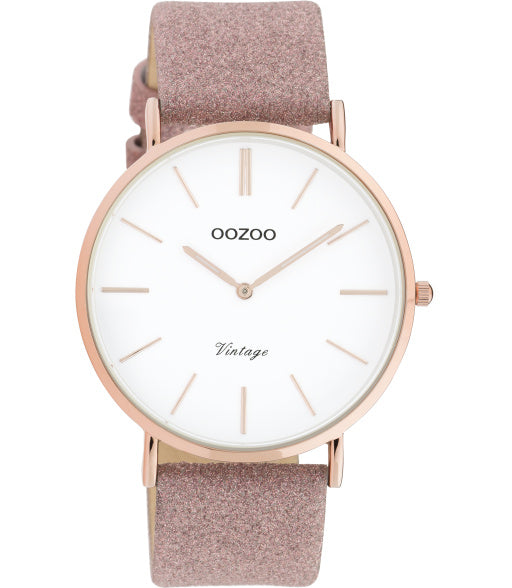 OOZOO Vintage altrosa/rosa Glitzer 40 mm C20150