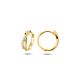 9k klapoorringen zirkonia 12,5 mm 9K geel