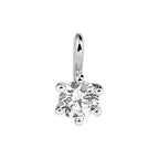 Hanger lab grown diamant 0.25ct f vsi 14k witgoud met palladium