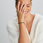 Armband satijn 14k goud met rubber/nylon/leer