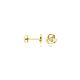 Ohrstecker Zirkonia 6,5 mm 14K Gelbgold